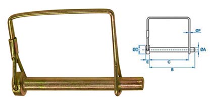 Square PTO Pin